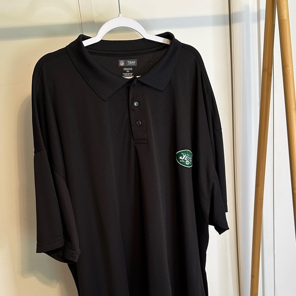 NFL Other - Jets Black Polo Shirt‎ with Green Logo size 5xl